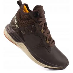 Męskie buty sportowe wysokie Caterpillar Cityrogue Mid P110522. Brązowe buty sportowe męskie CATERPILLAR, bez wzorów, bez obcasa, bez zapięcia. Za 329.00 zł.