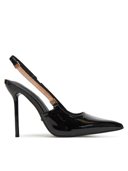 DeeZee Sandały Q96229-5 Czarny. Czarne sandały damskie DeeZee, bez wzorów, z materiału, bez obcasa, na szpilce, bez zapięcia. Za 159.99 zł.