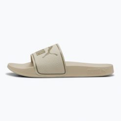 Klapki PUMA Leadcat 2.0. Brązowe klapki damskie Puma, bez wzorów, sportowe, bez obcasa, bez zapięcia. Za 99.99 zł.