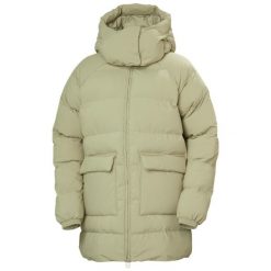 Damska kurtka puchowa Helly Hansen Ellie Puffy. Zielone kurtki sportowe damskie Helly Hansen, na zimę, bez wzorów, z puchu, bez ramiączek, bez kaptura, trekkingowe. W wyprzedaży za 1,095.50 zł.