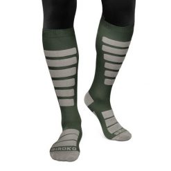Skarpety narciarske unisex Siroko Aoraki. Szare skarpetki damskie SIROKO, bez wzorów. W wyprzedaży za 84.00 zł.