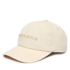 Czapka z daszkiem Weekend Max Mara. Brązowe czapki damskie Weekend Max Mara, bez wzorów. Za 339.99 zł.