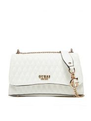 Guess Torebka HWGG96 26210 Biały. Białe listonoszki damskie Guess, z aplikacjami, ze skóry, bez dodatków. Za 329.99 zł.