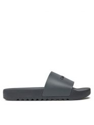 Calvin Klein Klapki Chuncky Pool Slide Rub HM0HM01063 Szary. Szare klapki męskie Calvin Klein, bez wzorów, z tworzywa sztucznego, bez zapięcia. Za 149.99 zł.