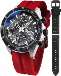 Zegarek męski Vostok Europe 6S10-320E693SR czerwony. Czerwone zegarki męskie Vostok Europe, bez wzorów. Za 5,853.41 zł.