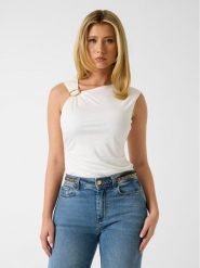 Marciano Guess Top G6GP02 K3068 Kremowy Slim Fit. Białe topy damskie Marciano Guess, s, z aplikacjami, z wiskozy, bez kołnierzyka, bez ramiączek. Za 519.99 zł.