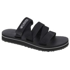 Klapki Columbia W Alava Slide Sandal W 2027331010 czarne. Czarne klapki damskie bez wzorów, z gumy, sportowe, bez obcasa, bez zapięcia. Za 331.70 zł.