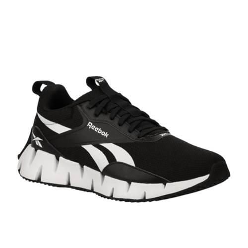 Buty do chodzenia męskie Reebok Zig Dynamica. Czarne buty sportowe męskie Reebok, bez wzorów, z materiału, bez zapięcia, trekkingowe. Za 289.00 zł.