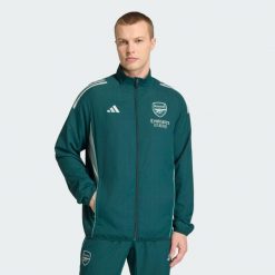 Kurtka Arsenal Tiro 25 Competition Presentation. Zielone kurtki męskie Adidas, bez wzorów, sportowe, bez kaptura. Za 369.00 zł.