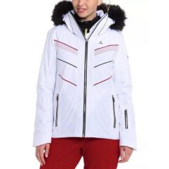Kurtka narciarska Hochblanken. Białe kurtki sportowe damskie Schöffel, na zimę, l, bez wzorów, bez ramiączek, bez kaptura, narciarskie. Za 2,699.99 zł.