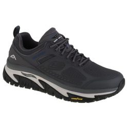 Buty sportowe Sneakersy męskie, Skechers Arch Fit Road Walker. Szare buty sportowe męskie Skechers, bez wzorów, z gumy, bez zapięcia, trekkingowe. Za 549.99 zł.