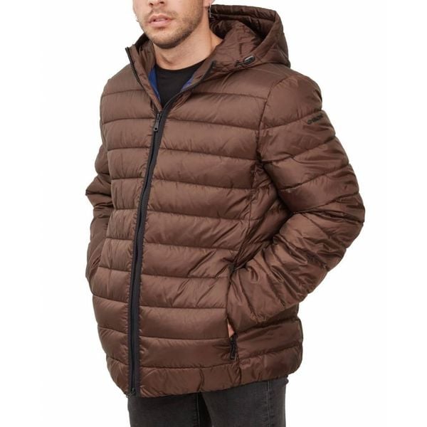 Kurtka GEOX M0428X T2683 M DENNIE HOOD JKT Brązowy. Brązowe kurtki męskie Geox, m, bez wzorów, z tkaniny, bez kaptura. Za 425.99 zł.