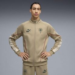 Męska kurtka dresowa Morocco KING Anthem PUMA. Brązowe kurtki męskie Puma, m, bez wzorów, z dresówki, retro, bez kaptura. Za 389.00 zł.