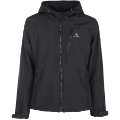 Męska Kurtka Softshell Athl DPT Hermes Czarna Wodoodporna. Czarne kurtki męskie ZUMBA WEAR, m, bez wzorów, z polaru, bez kaptura, trekkingowe. Za 263.99 zł.