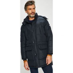 Tommy Hilfiger - Kurtka puchowa. Niebieskie kurtki męskie Tommy Hilfiger, m, bez wzorów, z materiału, z kapturem. W wyprzedaży za 1,149.00 zł.
