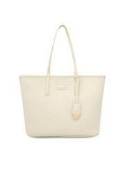 QUAZI Torebka MQS-B-001-05 Écru. Shopperki damskie QUAZI, bez wzorów, ze skóry, bez dodatków. Za 219.99 zł.