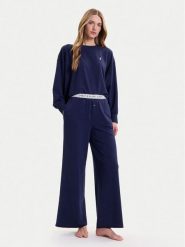 Polo Ralph Lauren Piżama 4P8030 Granatowy Relaxed Fit. Niebieskie piżamy damskie Polo Ralph Lauren, bez wzorów, z bawełny, bez ramiączek. Za 859.99 zł.