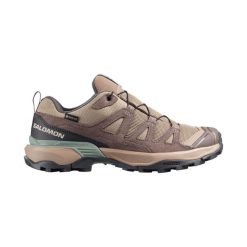Obuwie Turystyka piesza Kobiety X ULTRA 360 LEATHER GORE-TEX. Brązowe obuwie trekkingowe damskie Salomon, z gore-texu, bez zapięcia. Za 717.45 zł.