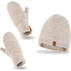 Nandy Nandy Damski Komplet Zimowy Czapka Rękawiczki - Zest-Cr-18500-Bez. Czapki damskie Nandy, na zimę, bez wzorów. Za 80.90 zł.