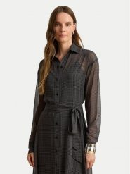 LAUREN RALPH LAUREN Sukienka koszulowa 200B33077001 Szary ciemny Regular Fit. Szare sukienki damskie Lauren Ralph Lauren, bez wzorów, bez kołnierzyka, bez ramiączek, koszulowe. Za 1,499.00 zł.