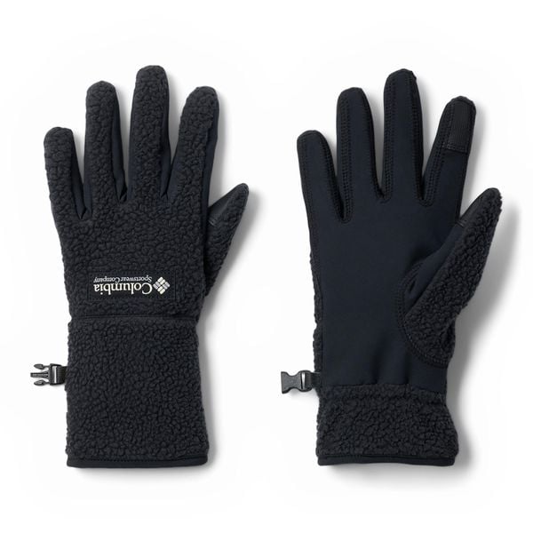 Rękawiczki trekkingowe damskie Columbia Helvetia II Sherpa. Czarne rękawiczki damskie Columbia, bez wzorów. Za 149.99 zł.