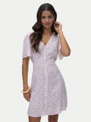 Vero Moda Sukienka letnia Alba 10292845 Różowy jasny Regular Fit. Czerwone sukienki damskie Vero Moda, na lato, xs, bez wzorów, z wiskozy, bez kołnierzyka, bez ramiączek. Za 139.99 zł.