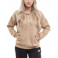 Bluza Damska adidas z Kapturem Krótka Bawełniana Sportowa Hoodie roz. XXL. Brązowe bluzy damskie Adidas, xxl, bez wzorów, z bawełny, sportowe, bez ramiączek, z kapturem. Za 174.00 zł.