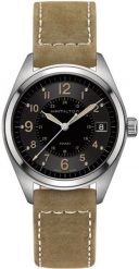 Zegarek Hamilton Hamilton Khaki Field H68551833 Zegarek męski 40 mm. Brązowe zegarki męskie Hamilton, bez wzorów. Za 2,465.99 zł.