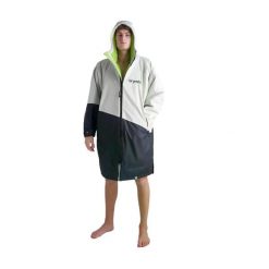 Długi rękaw płaszcz Dryrobe Advance. Szare płaszcze damskie DRYROBE, l, bez wzorów, z materiału, sportowe, bez kołnierzyka, bez kaptura. Za 826.50 zł.