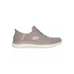 Femme SUMMITS-CLASSY NIGHT Skechers TPGD 150128 Marron Skechers. Brązowe obuwie sportowe damskie Skechers, bez wzorów, bez zapięcia. W wyprzedaży za 336.00 zł.