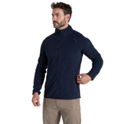 Męska Bluza Polarowa Bromsgrove Nosilife Full Zip Golf Fleece Jacket. Niebieskie swetry męskie Craghoppers, m, bez wzorów, z materiału, bez kołnierzyka, bez ramiączek. Za 419.99 zł.