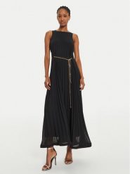 ViCOLO Sukienka wieczorowa TS0395 Czarny Regular Fit. Czarne sukienki damskie ViCOLO, s, bez wzorów, z syntetyku, wizytowe, bez kołnierzyka, bez ramiączek. Za 399.99 zł.