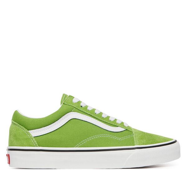 Tenisówki Vans. Zielone trampki i tenisówki damskie Vans, bez wzorów, bez zapięcia. Za 246.99 zł.
