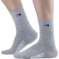 Skarpetki Monnet Mid Twin. Szare skarpety męskie MONNET, bez wzorów, ze skóry. Za 131.50 zł.
