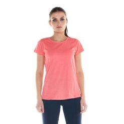 Koszulka na co dzień na siłownię. Czerwone bluzki damskie LEONE 1947 APPAREL, bez wzorów, z bawełny, sportowe, bez kołnierzyka, bez ramiączek. Za 84.16 zł.