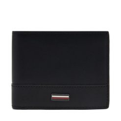Portfel Tommy Hilfiger. Czarne portfele męskie Tommy Hilfiger, bez wzorów. Za 169.99 zł.