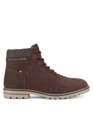 U.S. Polo Assn. Trapery POLY001M/DLT1 Brązowy. Brązowe buty zimowe męskie U.S. Polo Assn., bez wzorów, z nubiku, bez obcasa, bez zapięcia. Za 379.99 zł.