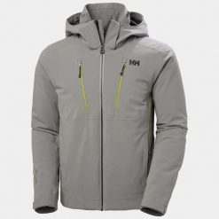 Kurtka Narciarska męska Helly Hansen Alpha 4.0 Jacket. Szare kurtki sportowe męskie Helly Hansen, na zimę, m, bez wzorów, bez kaptura, narciarskie. Za 1,999.00 zł.
