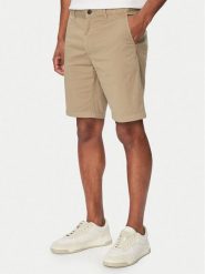 BOSS Szorty materiałowe Chino 50536723 Brązowy Slim Fit. Brązowe szorty męskie Boss, bez wzorów, z bawełny. Za 449.99 zł.