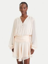 Guess Sukienka koktajlowa W6GK46 W1931 Pomarańczowy Regular Fit. Brązowe sukienki damskie Guess, m, z aplikacjami, z syntetyku, wizytowe, bez kołnierzyka, bez ramiączek. Za 614.99 zł.