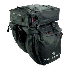 Torba rowerowa trzyczęściowa Velotech. Czarne torby na ramię męskie VELOTECH, z materiału, na ramię. Za 190.52 zł.