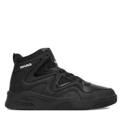 Sneakersy SHAQ. Czarne buty sportowe męskie Shaq, bez wzorów, bez zapięcia, do koszykówki. Za 249.99 zł.