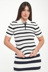 Sweter damski z kołnierzem polo Carioca MM. Swetry nierozpinane damskie MM, l, bez wzorów, bez kołnierzyka, bez ramiączek. Za 869.00 zł.