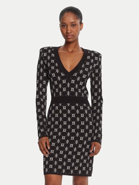 Gaudi Sukienka dzianinowa 521FD13005 Czarny Regular Fit. Czarne sukienki damskie Gaudi, xl, bez wzorów, z dzianiny, bez kołnierzyka, bez ramiączek. Za 439.99 zł.