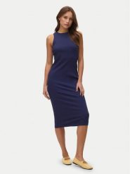 Vero Moda Sukienka letnia Lavender 10230437 Granatowy Slim Fit. Niebieskie sukienki damskie Vero Moda, na lato, m, bez wzorów, z bawełny, bez kołnierzyka, bez ramiączek. Za 119.99 zł.