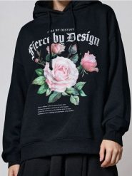 Bluza hoodie - czarny. Czarne bluzy damskie Sinsay, l, bez wzorów, bez ramiączek, bez kaptura. Za 49.99 zł.
