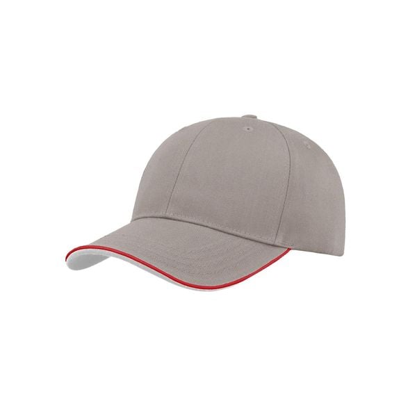 Czapka Z Daszkiem Zoom Piping Sandwich Sports 6 Panel Contrast. Szare czapki damskie ATLANTIS, bez wzorów. Za 41.99 zł.