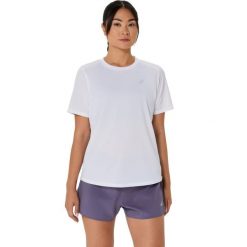 Koszulka damska Asics Core. Białe bluzki damskie Asics, bez wzorów, bez ramiączek. Za 163.00 zł.