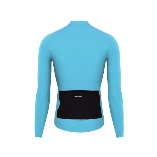 Dżersej z długim rękawem Etxeondo Alde. Niebieskie bluzy męskie ETXEONDO, l, bez wzorów, z dżerseju, sportowe, bez ramiączek, bez kaptura. Za 634.00 zł.