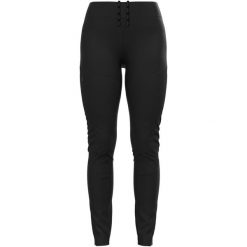 Legginsy damskie ODLO Ascent Tights. Czarne legginsy damskie ODLO, bez wzorów. Za 345.99 zł.